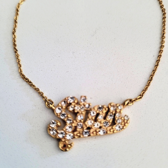 Star Rhinestone Gold Ankle Bracelet - Picture 4 of 4